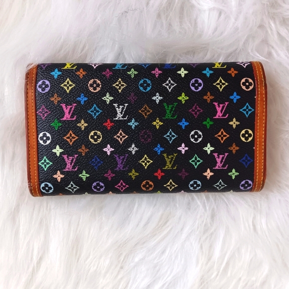 LV MONOGRAMMED BLACK MULTICOLOR LONG WALLET - Picture 2 of 5